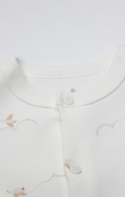 GOTS, Organik Pamuk, Unisex, Yenidoğan Tulum, 0-6 Ay