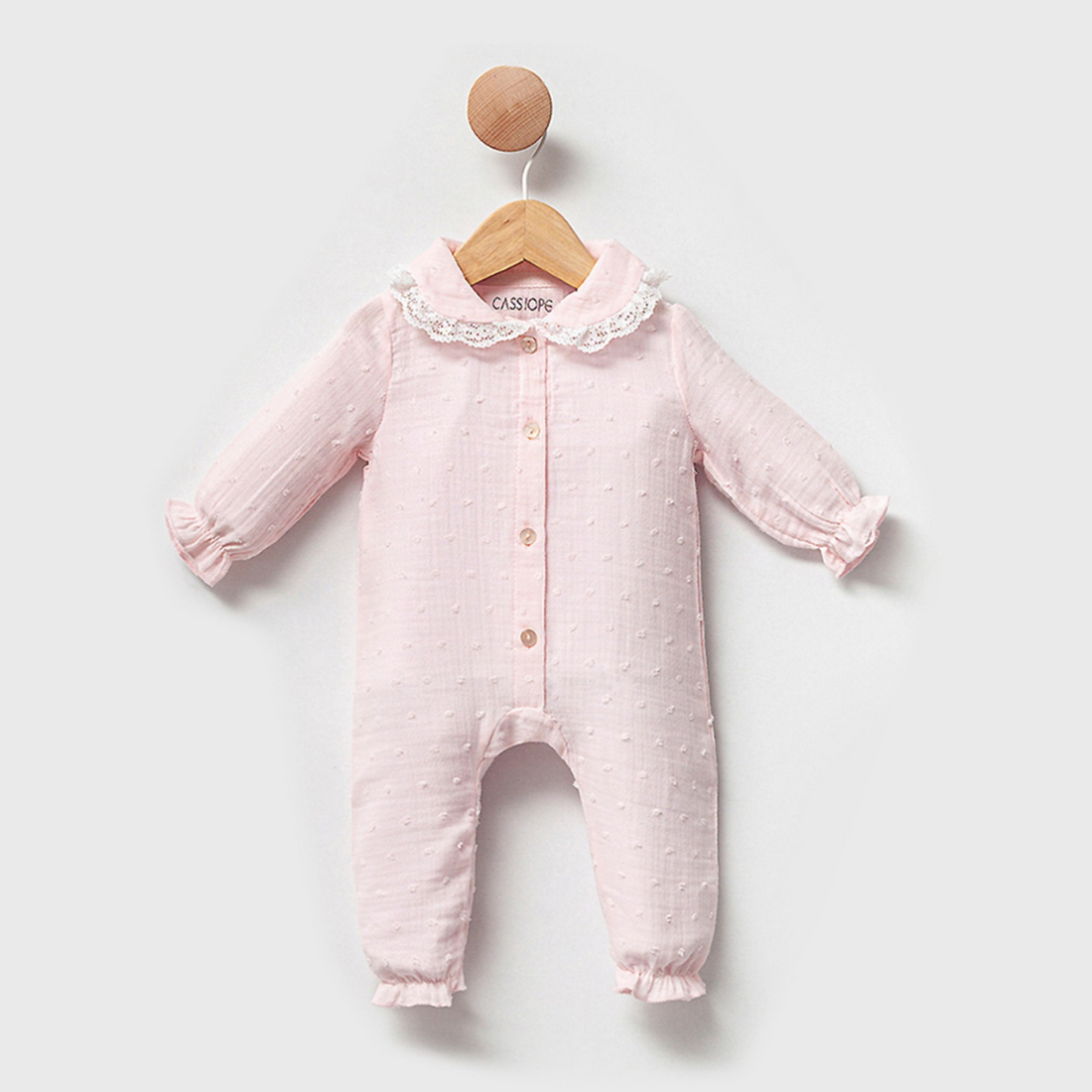 100% Cotton, Muslin, Baby Girl Romper, 2-6 Months