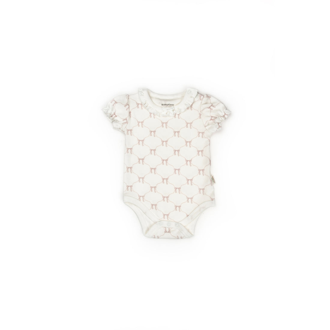 GOTS Sertifikalı, Organik, Pembe Fiyonk, Kısa Balon Kollu 2&