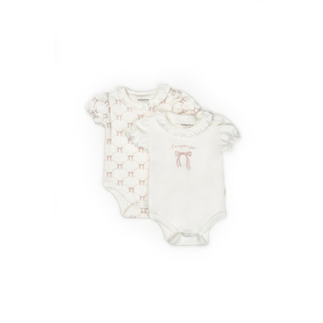 GOTS Sertifikalı, Organik, Pembe Fiyonk, Kısa Balon Kollu 2&