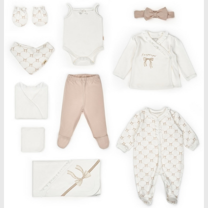 GOTS  Sertifikalı, Organik, Kız Bebek, Pembe Kurdele, 10&