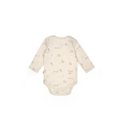 GOTS Sertifikalı, Organik, Uzun Kollu, Unisex, Kuzu Desenli 2&