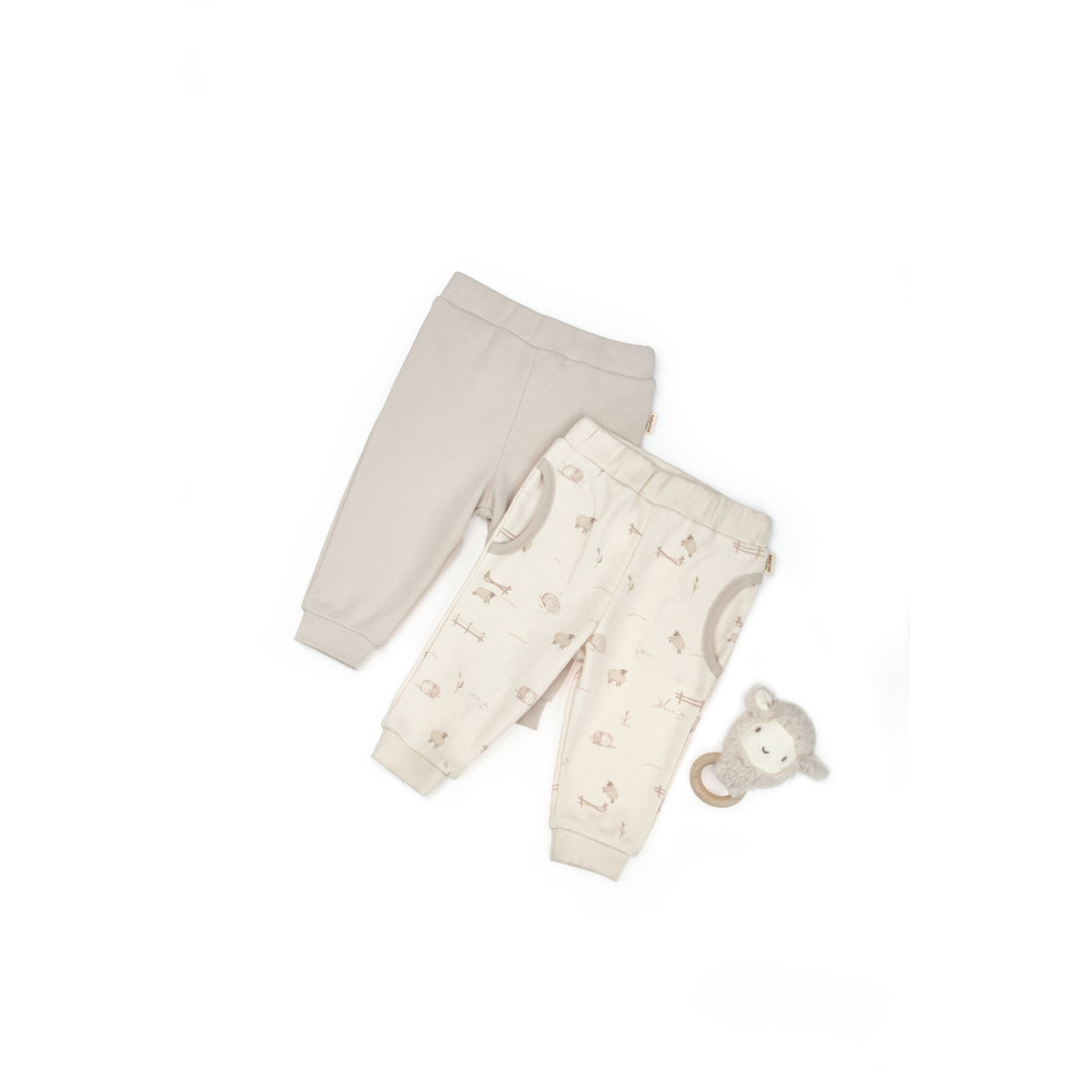 GOTS Sertifikalı, Organik, Kuzu Desenli, Unisex, 2&