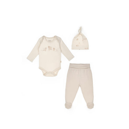 GOTS Sertifikalı, Organik, Unisex, Kuzu Desenli, 3&