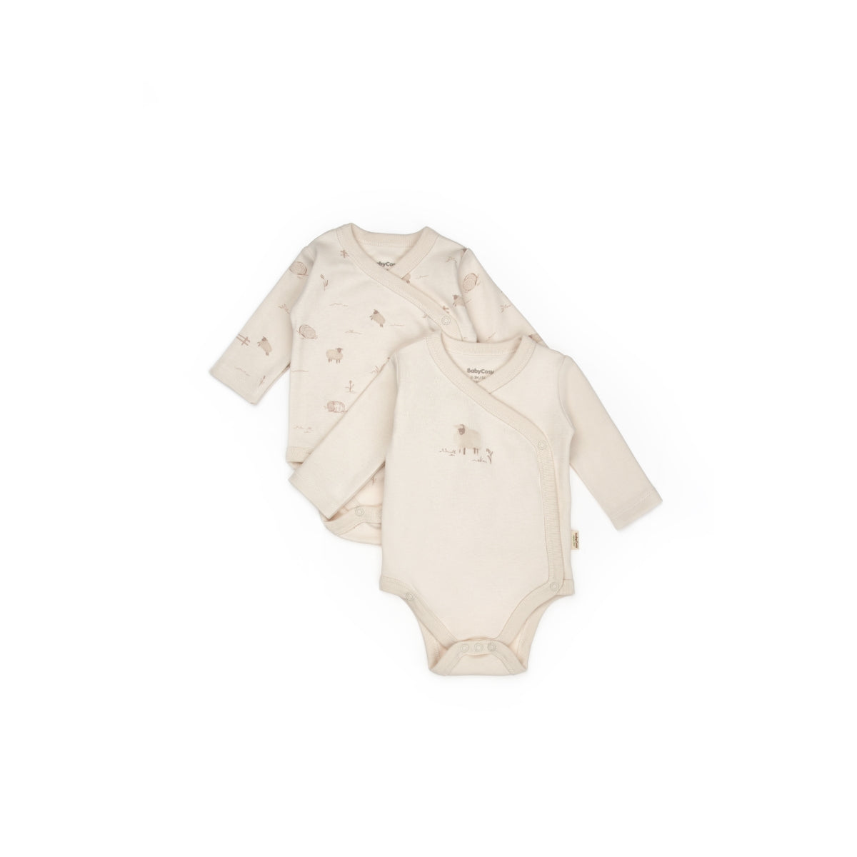 GOTS Sertifikalı, Organik, Kuzu Desenli, Unisex, Kruvaze 2&