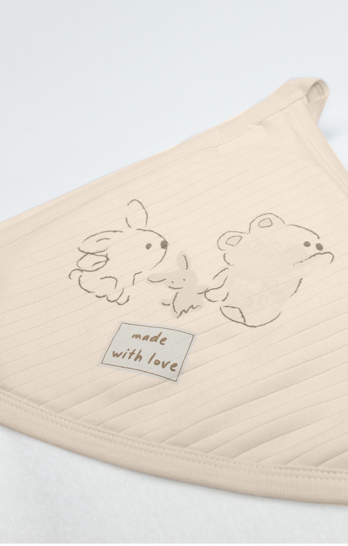 GOTS Sertifikalı Organik Kapüşonlu Bebek Havlusu