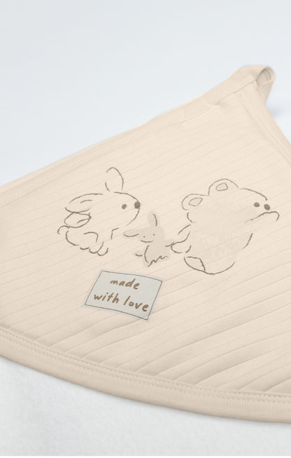 GOTS Sertifikalı Organik Kapüşonlu Bebek Havlusu