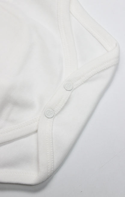 GOTS, Organik, Kısa Kollu, Kruvaze Body, Yenidoğan, 0-6 Ay