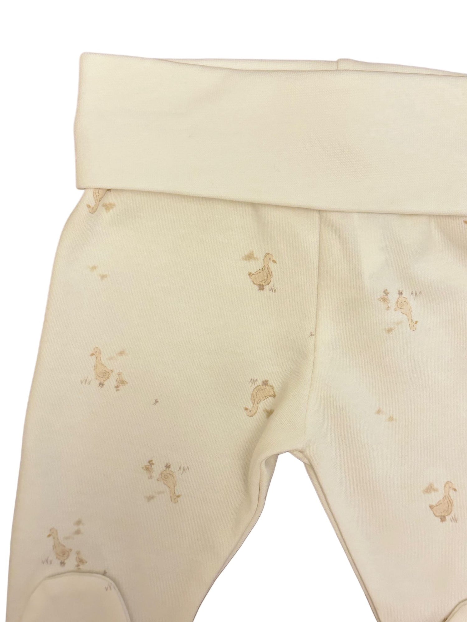 GOTS Sertifikalı Organik Patikli Bebek Alt, 0–6 Ay