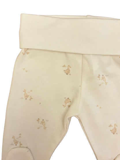 GOTS Sertifikalı Organik Patikli Bebek Alt, 0–6 Ay