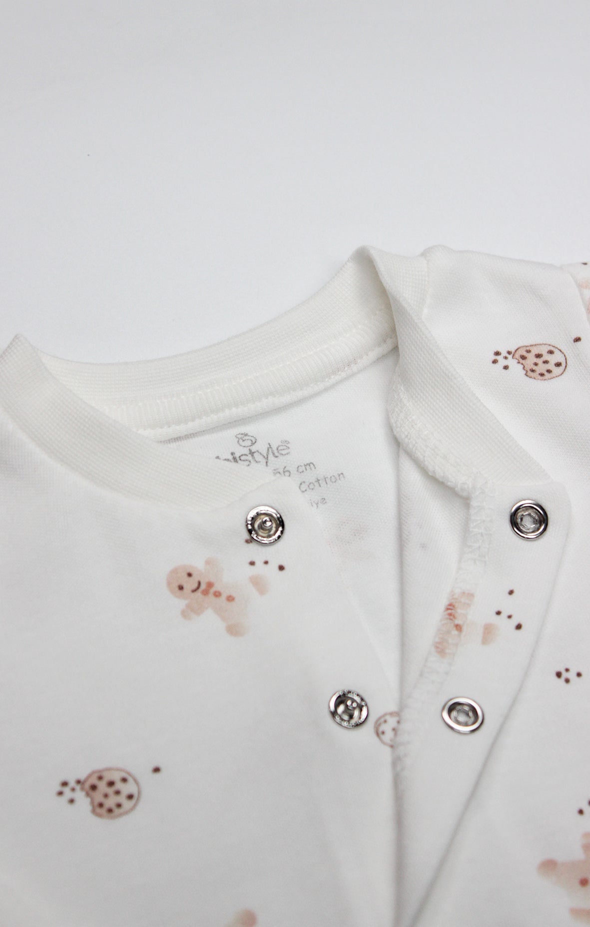 GOTS Sertifikalı, Organik, Bebek Tulumu, 0–6 Ay