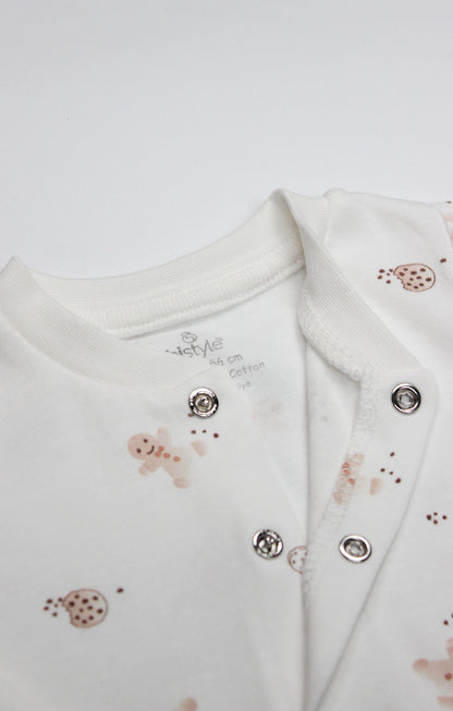 GOTS Sertifikalı, Organik, Bebek Tulumu, 0–6 Ay