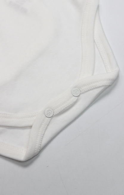 GOTS Sertifikalı Organik Pamuk Kruvaze Body, 0–6 Ay