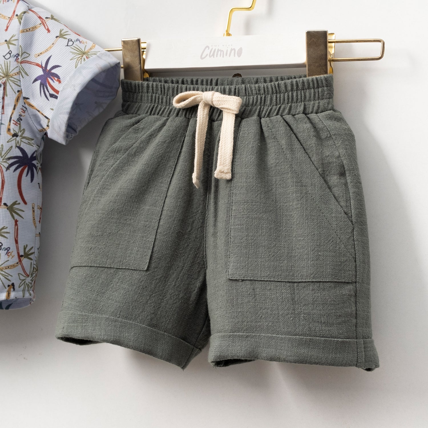 Erkek Bebek 2’li Yazlık Takım, Gömlek ve Şort, 6–24 Ay