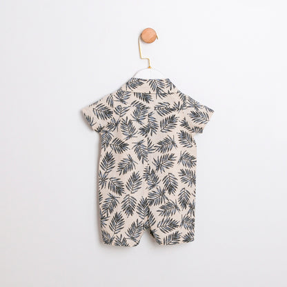 2-Piece Summer Set, Patterned Hat + Romper, 3–18 Months