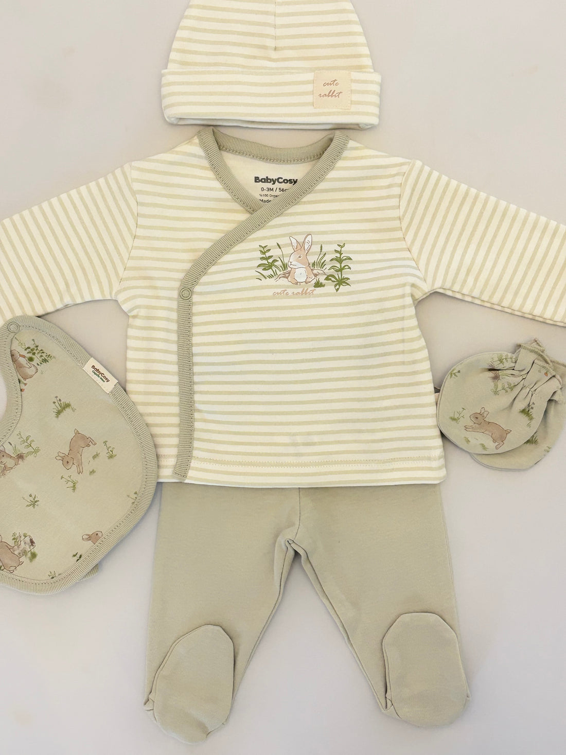 GOTS Sertifikalı, Organik, Unisex, Rabbit 5&