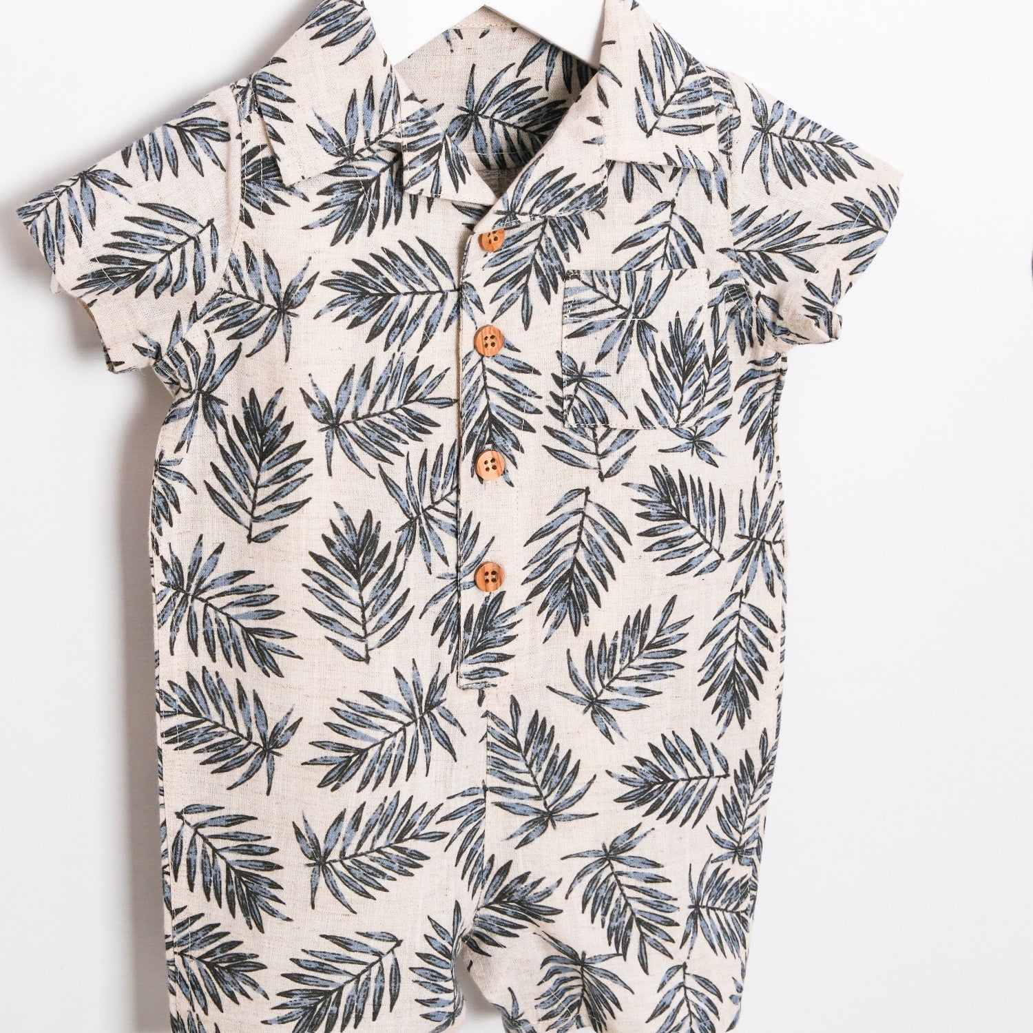 2-Piece Summer Set, Patterned Hat + Romper, 3–18 Months