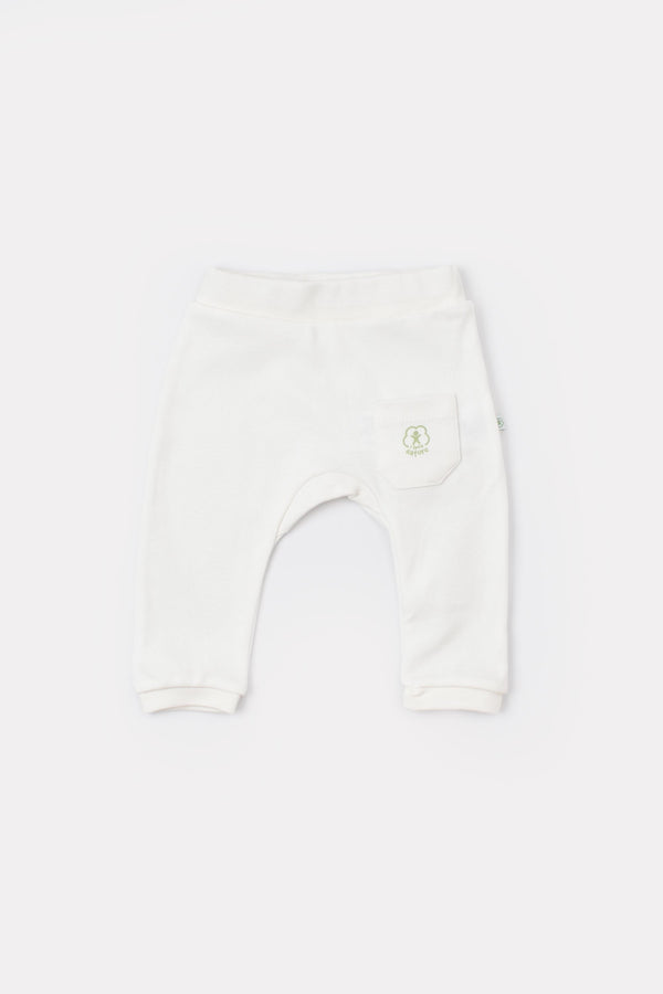 GOTS Sertifikalı, Organik, Basic Nature, Unisex, Patiksiz Tek Alt, 0-12 Ay