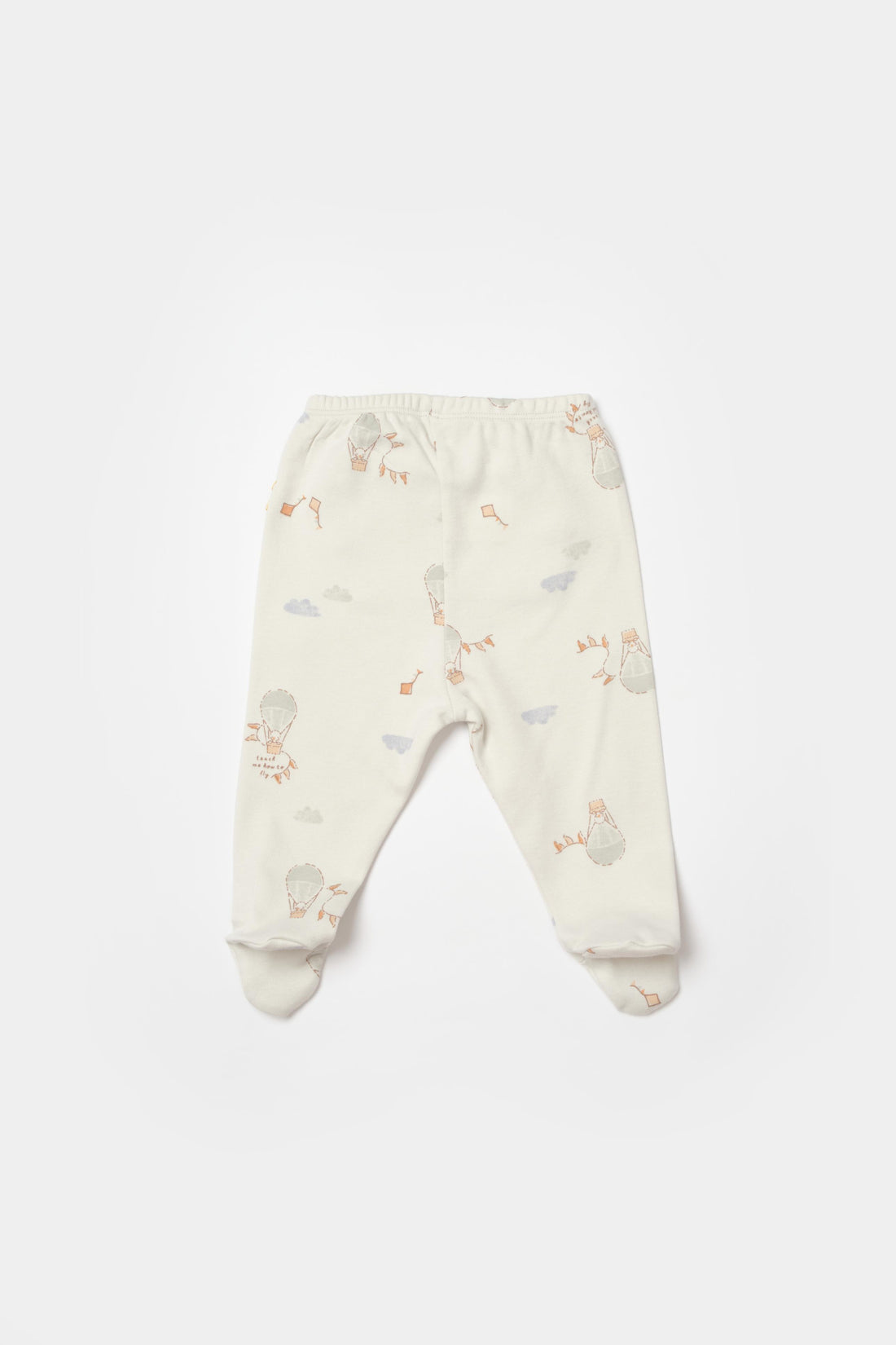 GOTS Sertifikalı, Organik, Teach Me, Unisex, Patikli Tek Alt, 0-12 ay