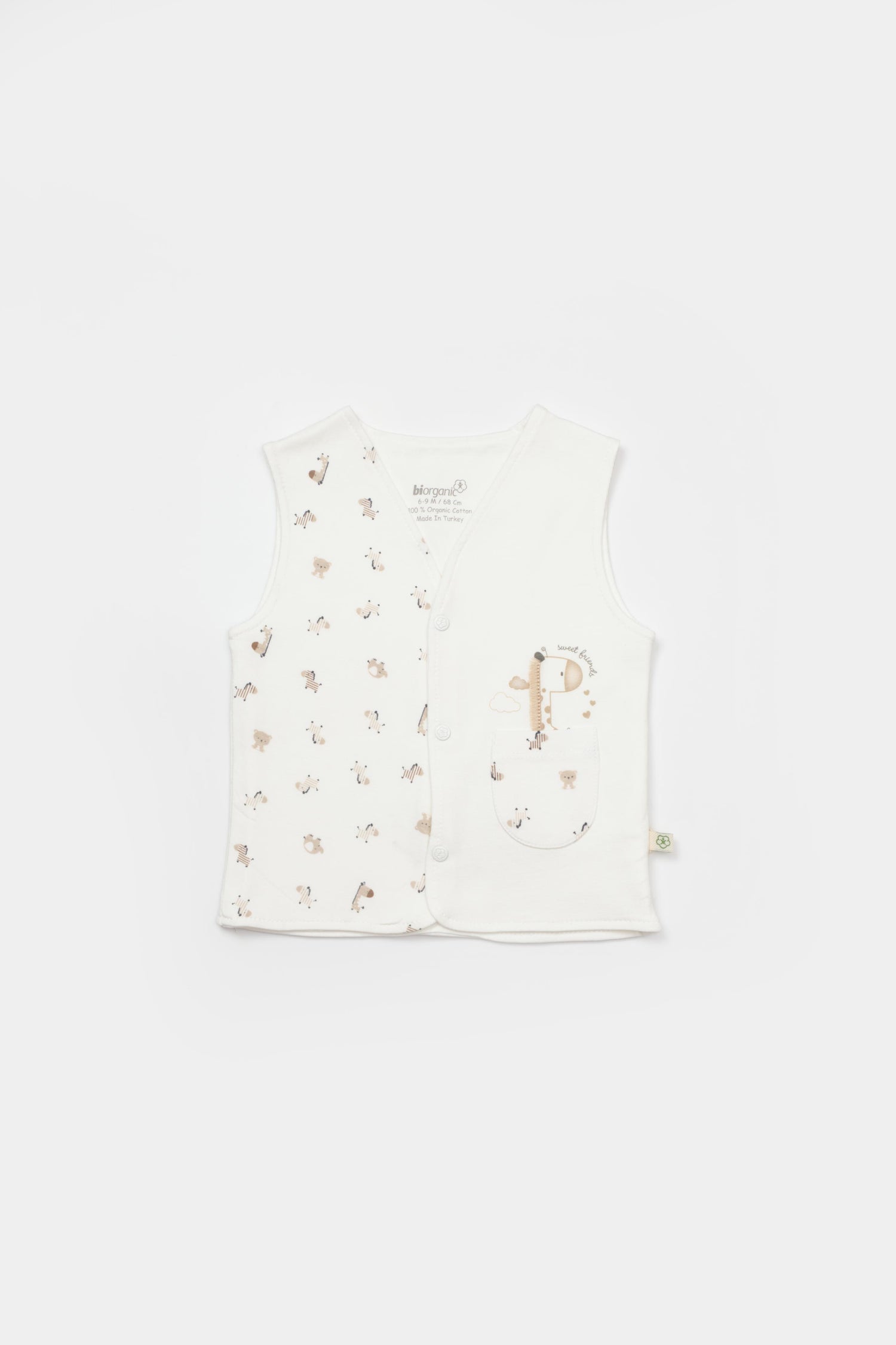 GOTS Certified, Organic, Sweet Friends, Unisex, Vest, 6-36 MONTHS