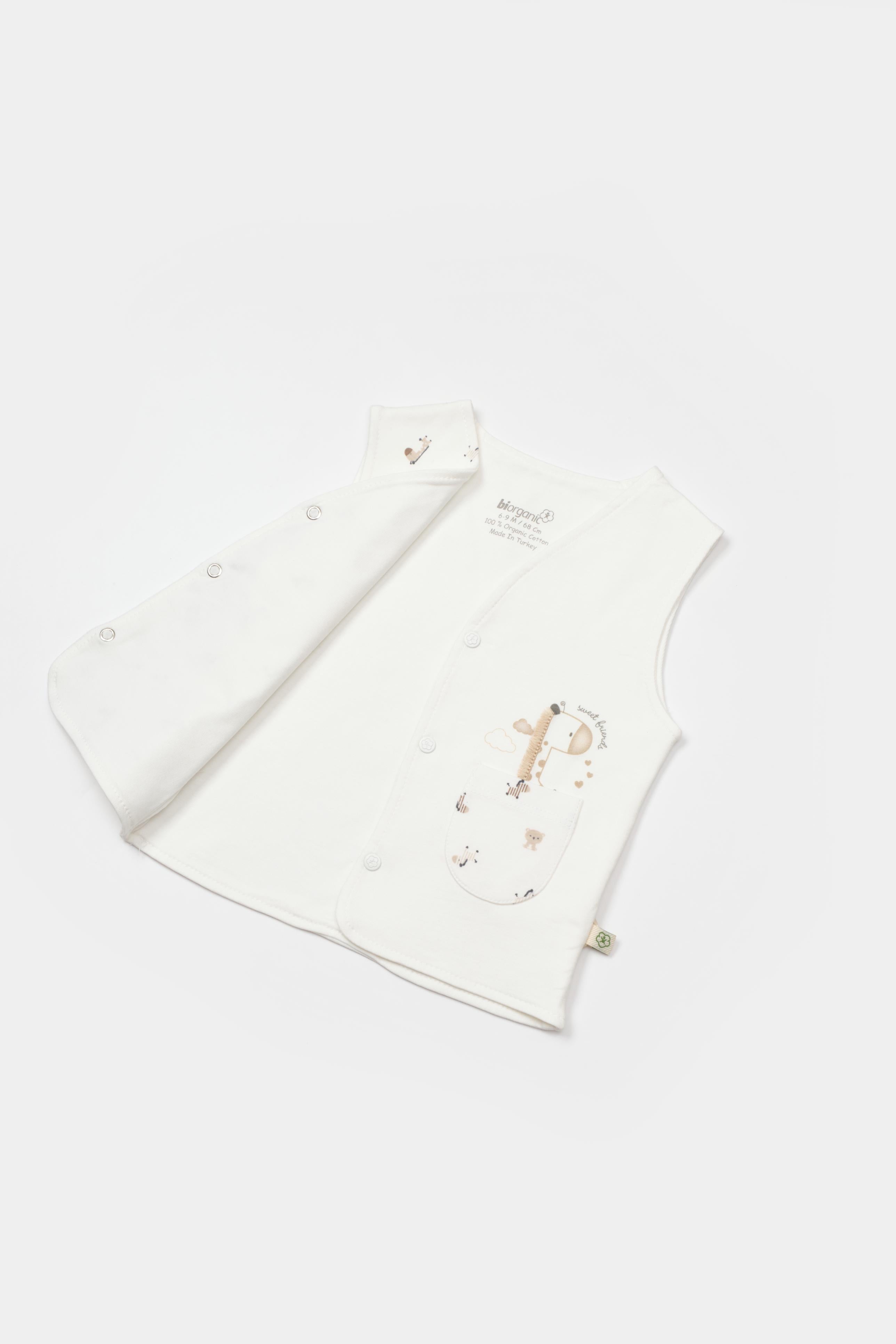 GOTS, Organik,Unisex, Yelek, 6-36 AY