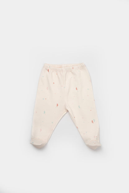 GOTS sertifikalı, organik pamuklu Save the Seahorse temalı unisex pantalon
