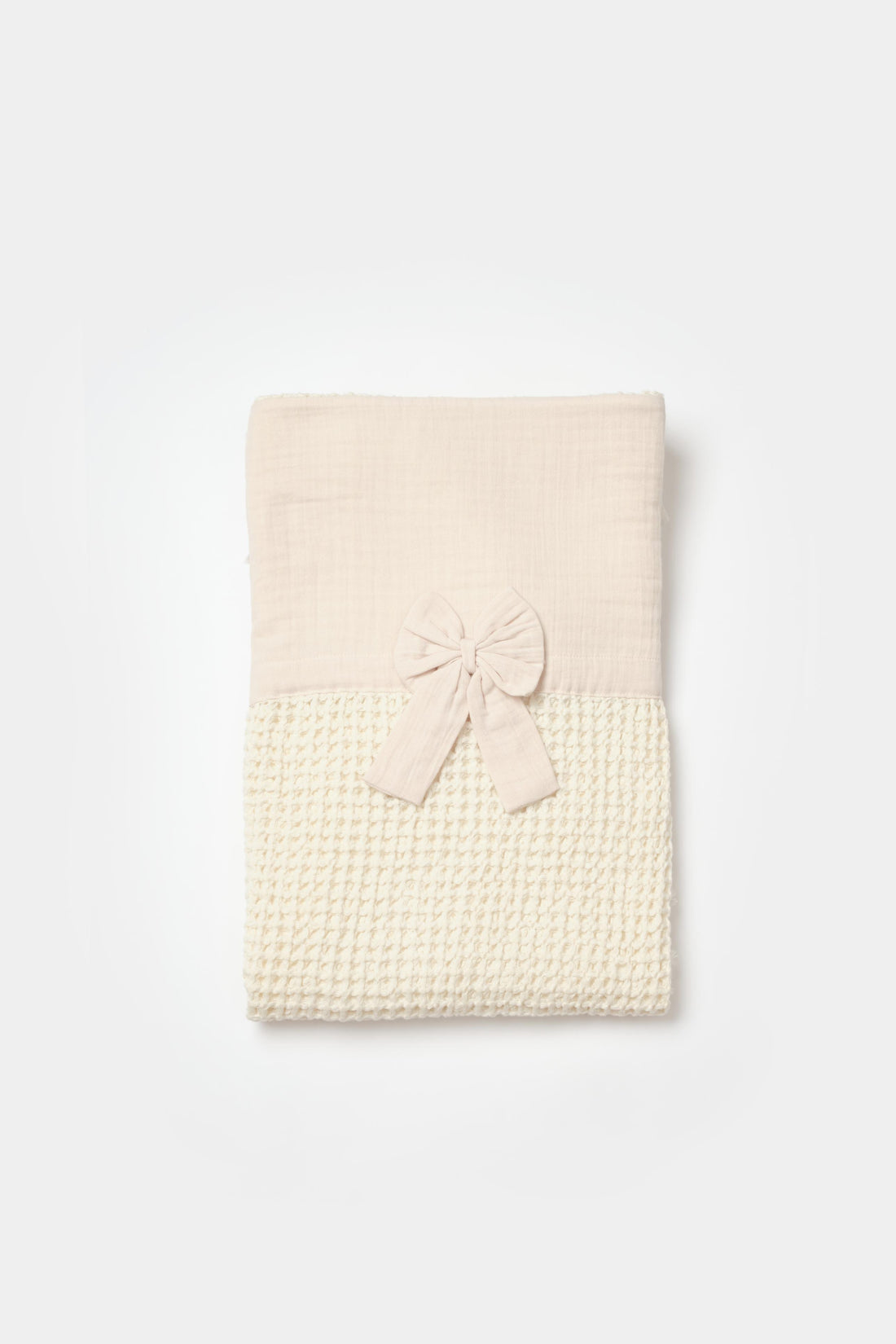 GOTS sertifikalı, organik pamuklu 110x110 cm Natural Life temalı bebek battaniyesi – büyük boy, yumuşak ve unisex kullanım için uygundur.