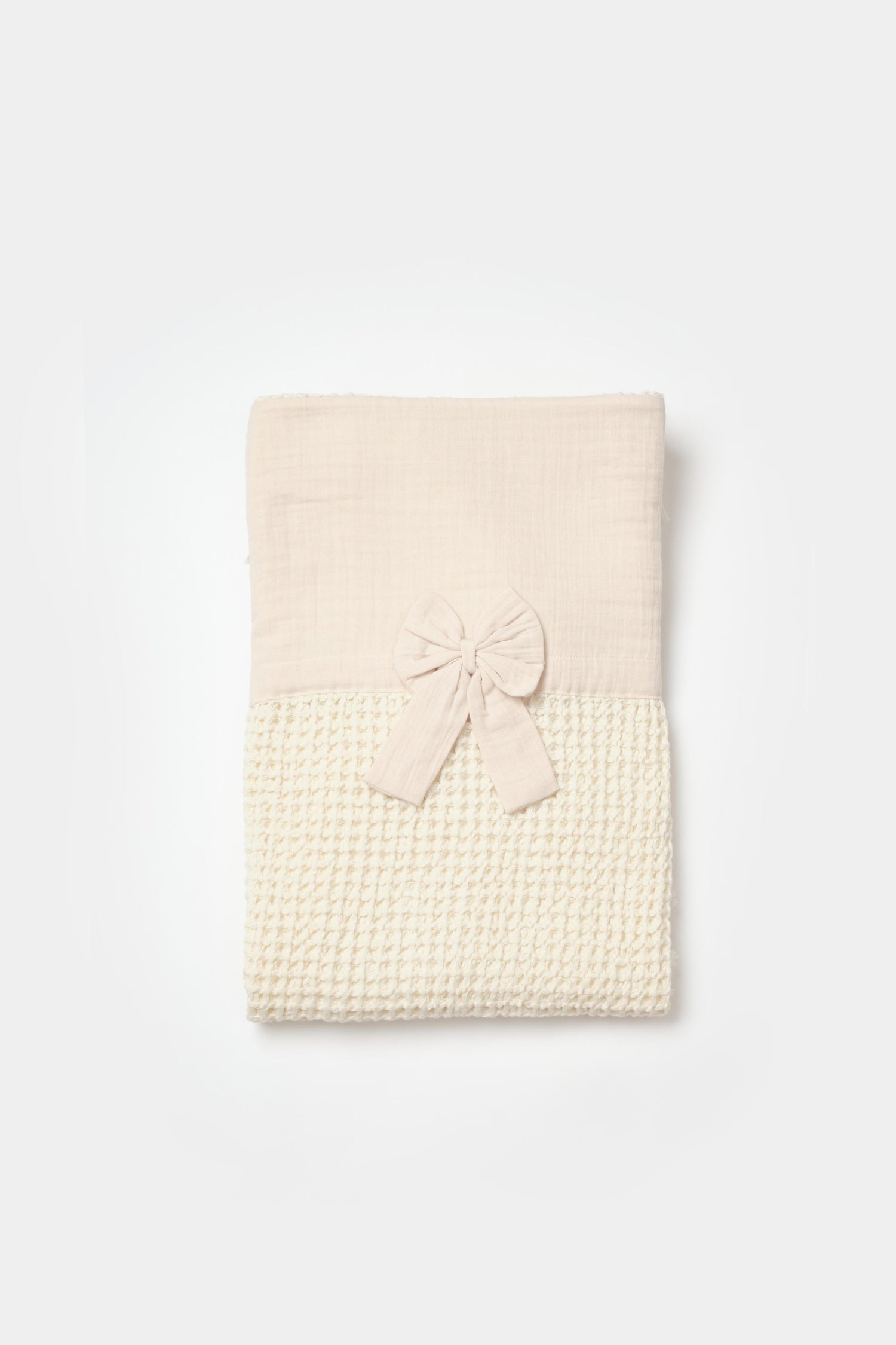 GOTS sertifikalı, organik pamuklu 110x110 cm Natural Life temalı bebek battaniyesi – büyük boy, yumuşak ve unisex kullanım için uygundur.