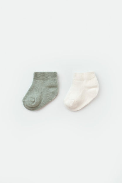 GOTS Sertifikalı 2’lİ Organik, Unisex, 6-12 Ay, Bebek Çorap