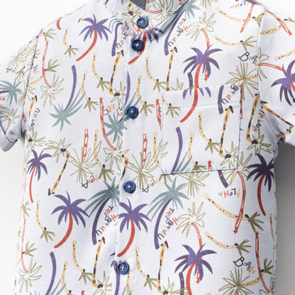 Erkek Bebek 2’li Yazlık Takım, Gömlek ve Şort, 6–24 Ay