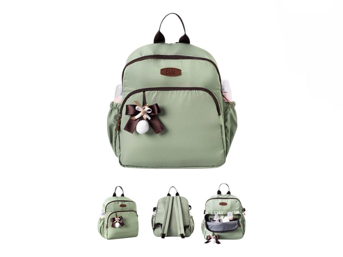 Baby Care Bag – Green Color, Multi-Compartment and Convenient Design