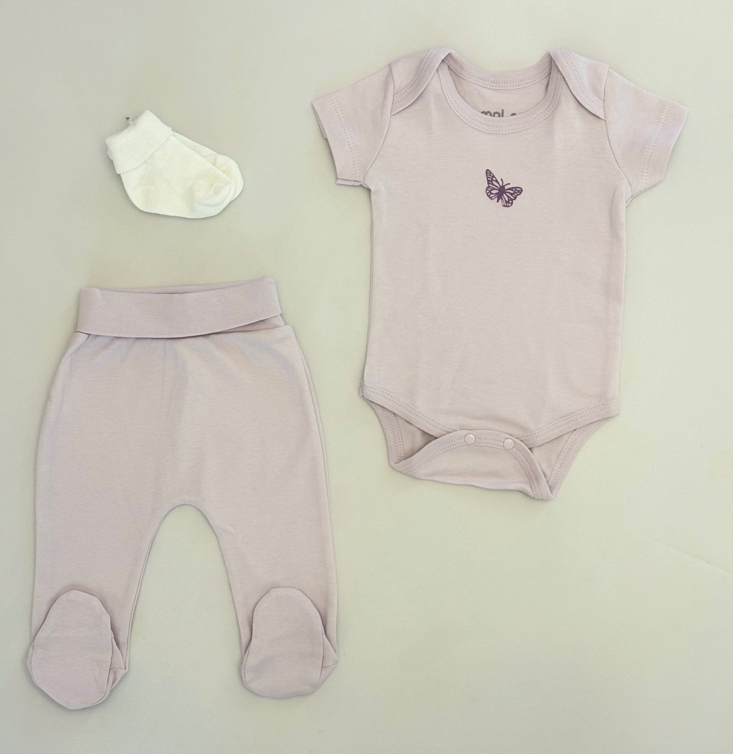 OEKO-TEX Certified, Organic, Baby Girl, Butterfly, 10-Piece Hospital Exit Set