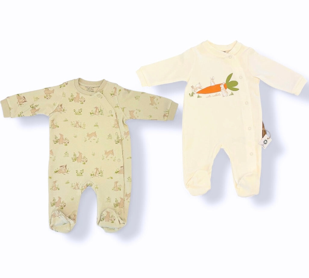 GOTS Sertifikalı, Organik Unisex Bebek 2&