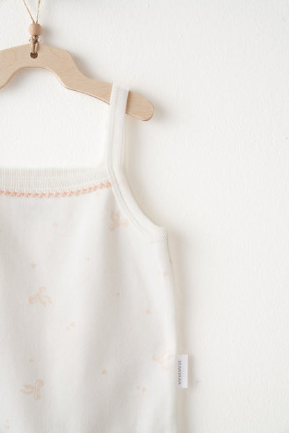 %100 Pamuk, Kız Bebek 2’li Askılı Body ,1-24 Ay