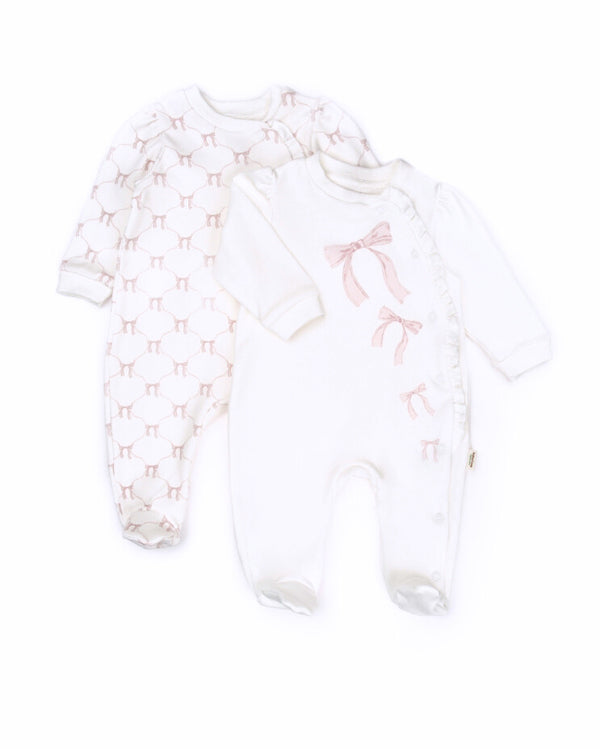 GOTS, Organik, Kız Bebek, 2'li tulum, 0-6 Ay