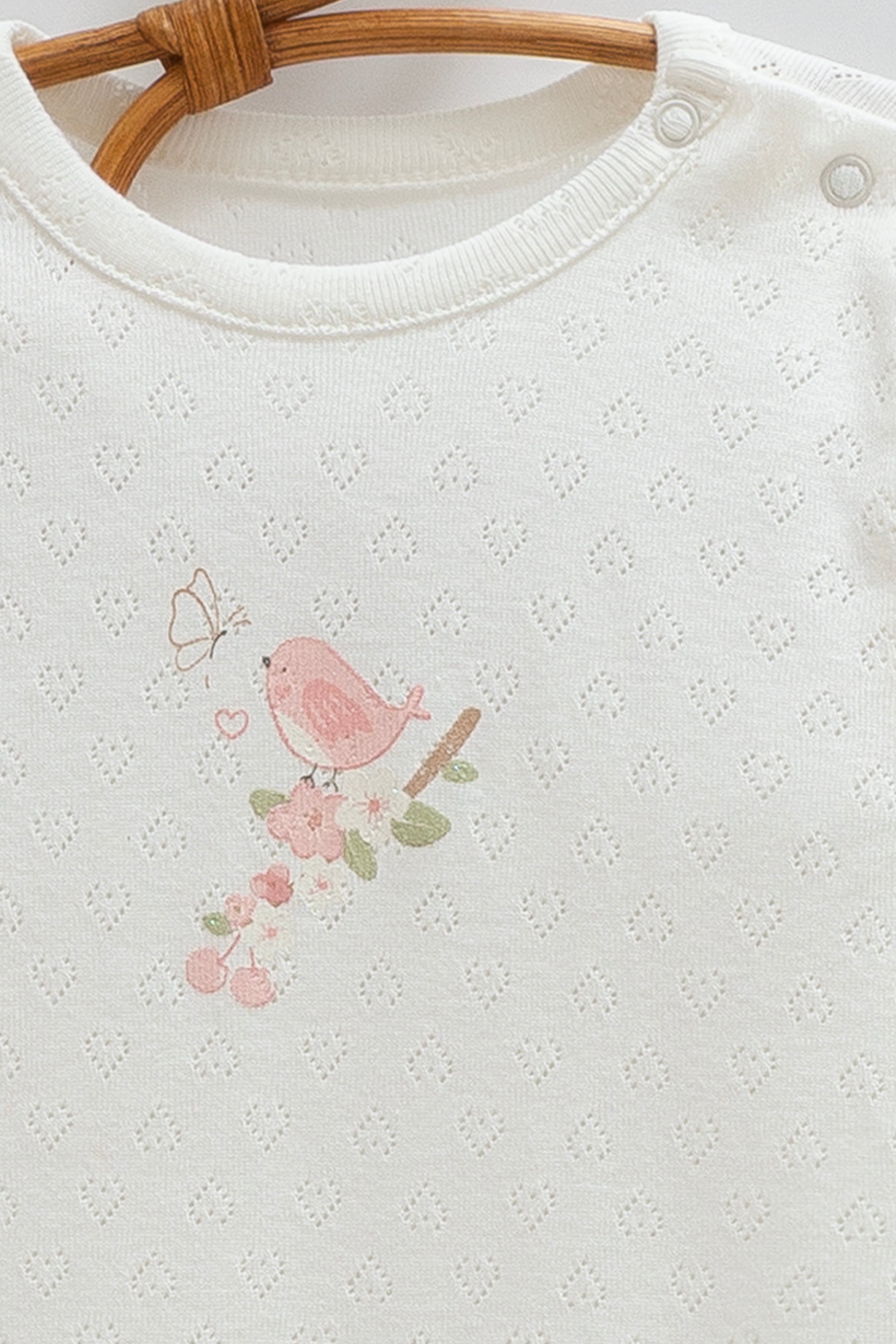 OEKO-TEX, % 100 Pamuk, Jakarlı 2’li Kız Bebek Body,9–24 Ay