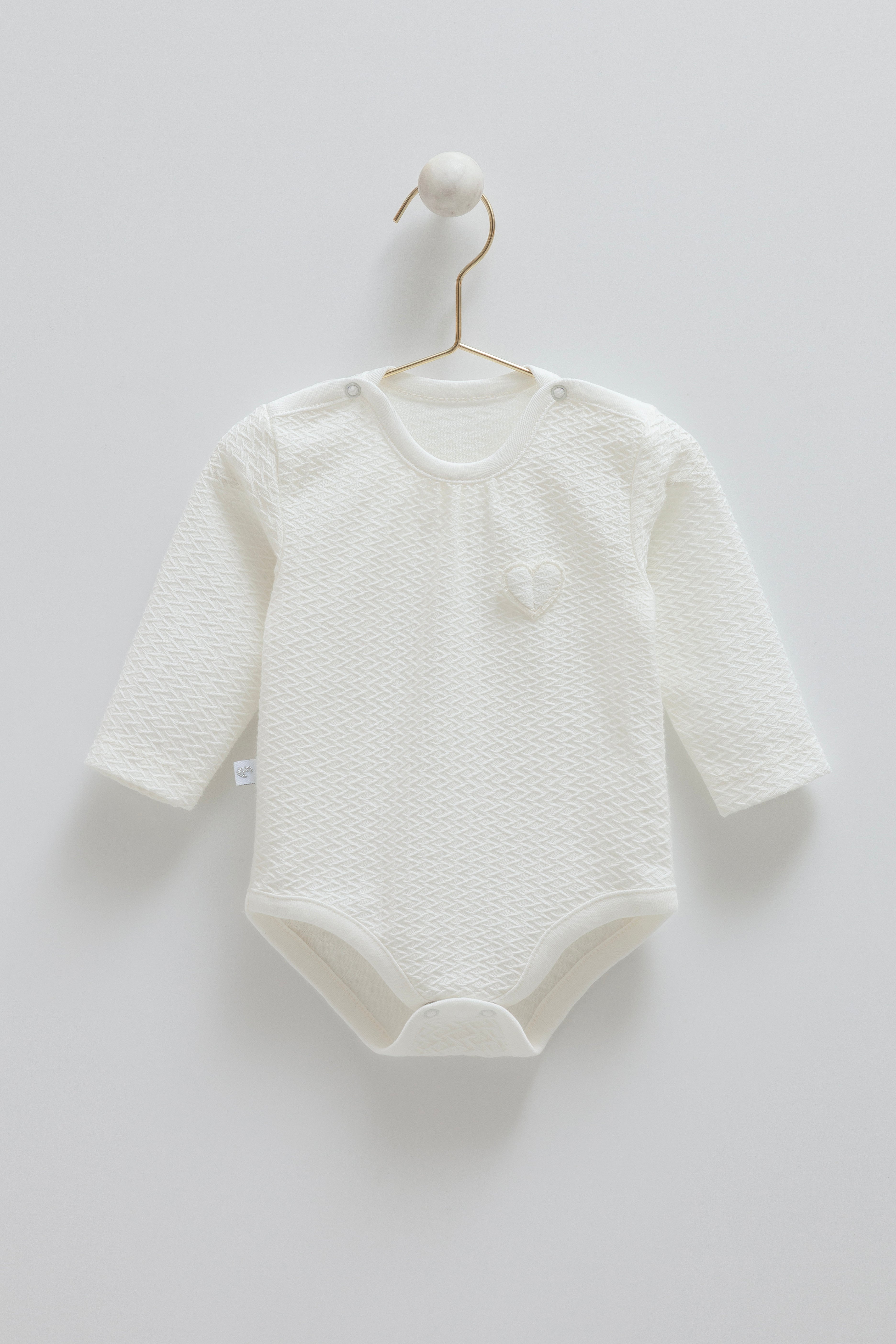 OEKO TEX Sertifikalı, % 100 Pamuk, Uzun Kollu Body, 0-9 Ay