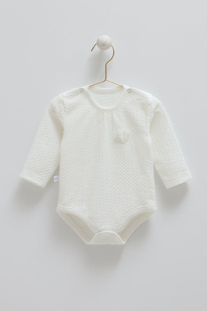 OEKO TEX Sertifikalı, % 100 Pamuk, Uzun Kollu Body, 0-9 Ay