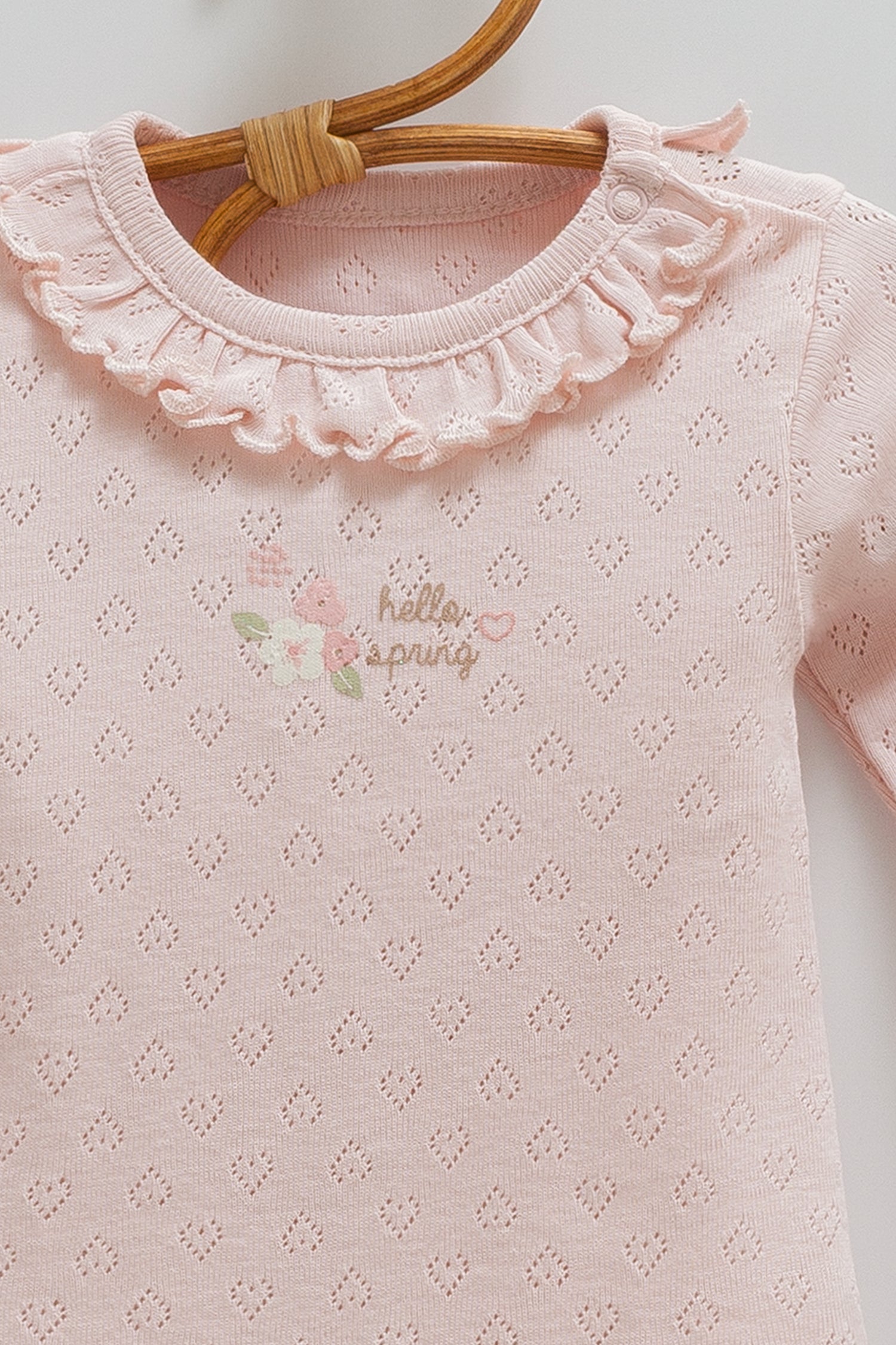 OEKO-TEX, %100 Pamuk, Jakarlı 3’lü Kız Bebek Takımı, Yenidoğan, 0-9 Ay