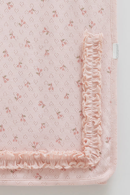 OEKO-TEX, %100 Pamuk Jakarlı Bebek Battaniyesi, 90*90, Yenidoğan