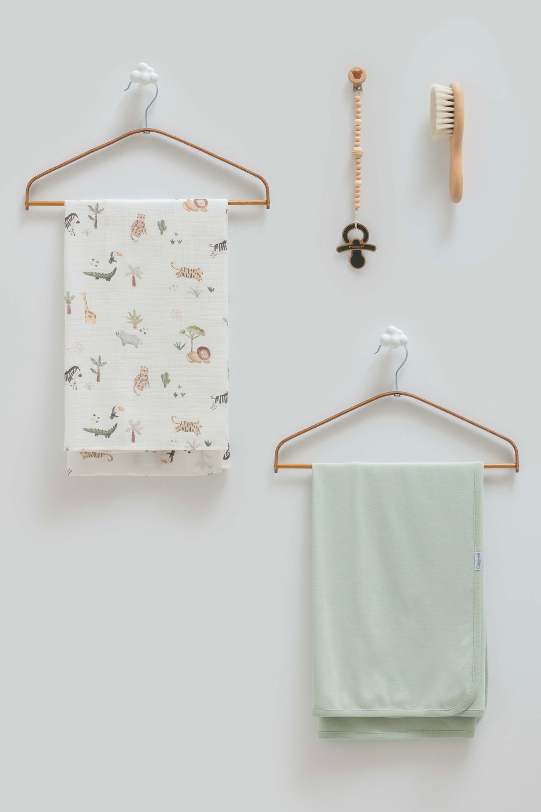 OEKO-TEX, %100 Pamuk Bebek Battaniye Takımı,80*85 – Hediyelik Set