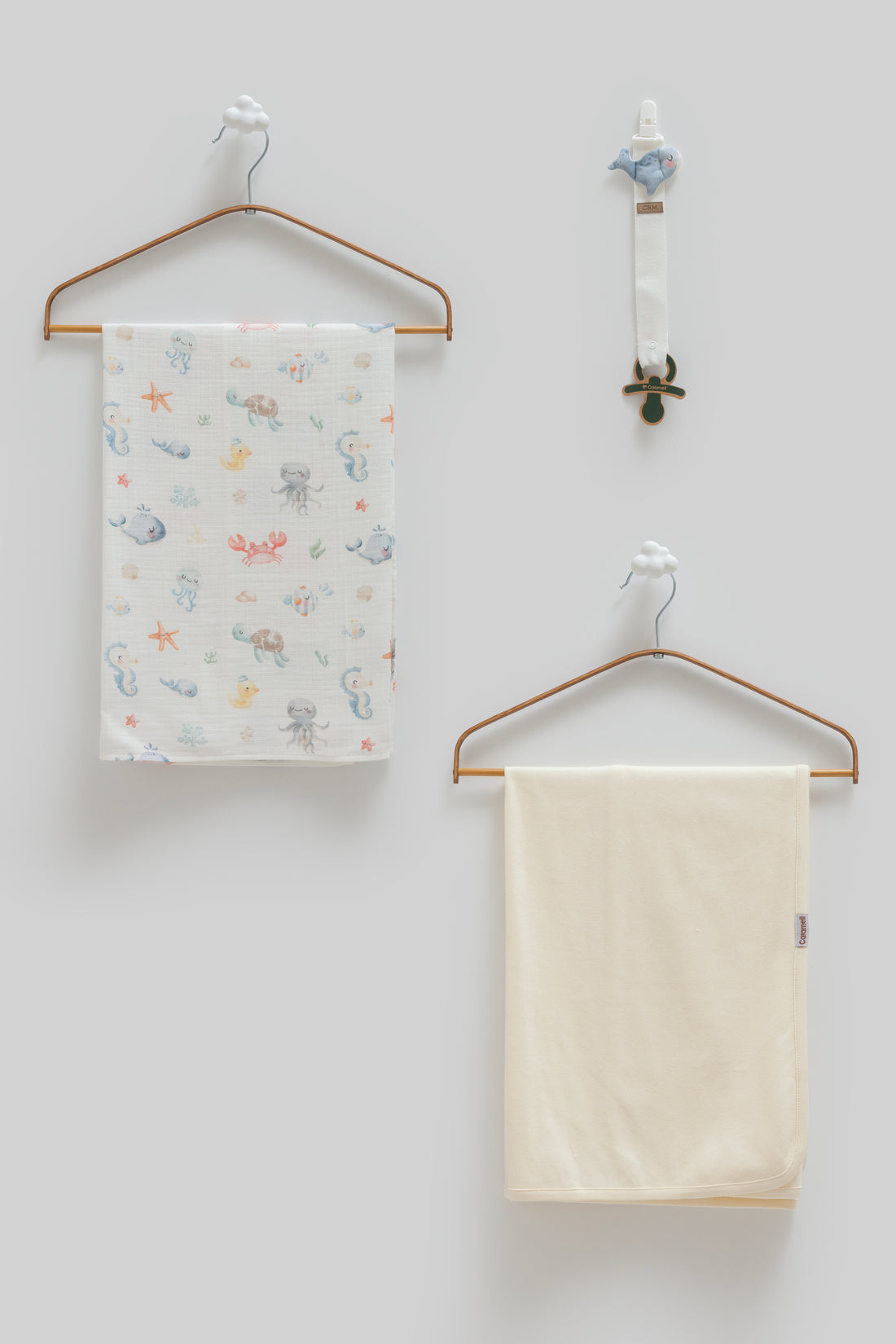 OEKO-TEX, %100 Pamuk Bebek Battaniye Takımı,80*85 – Hediyelik Set