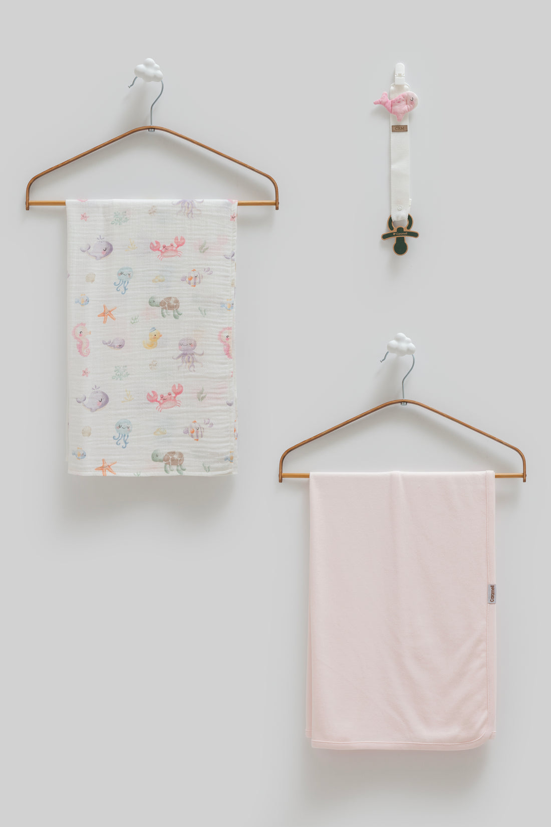 OEKO-TEX, %100 Pamuk Bebek Battaniye Takımı,80*85 – Hediyelik Set