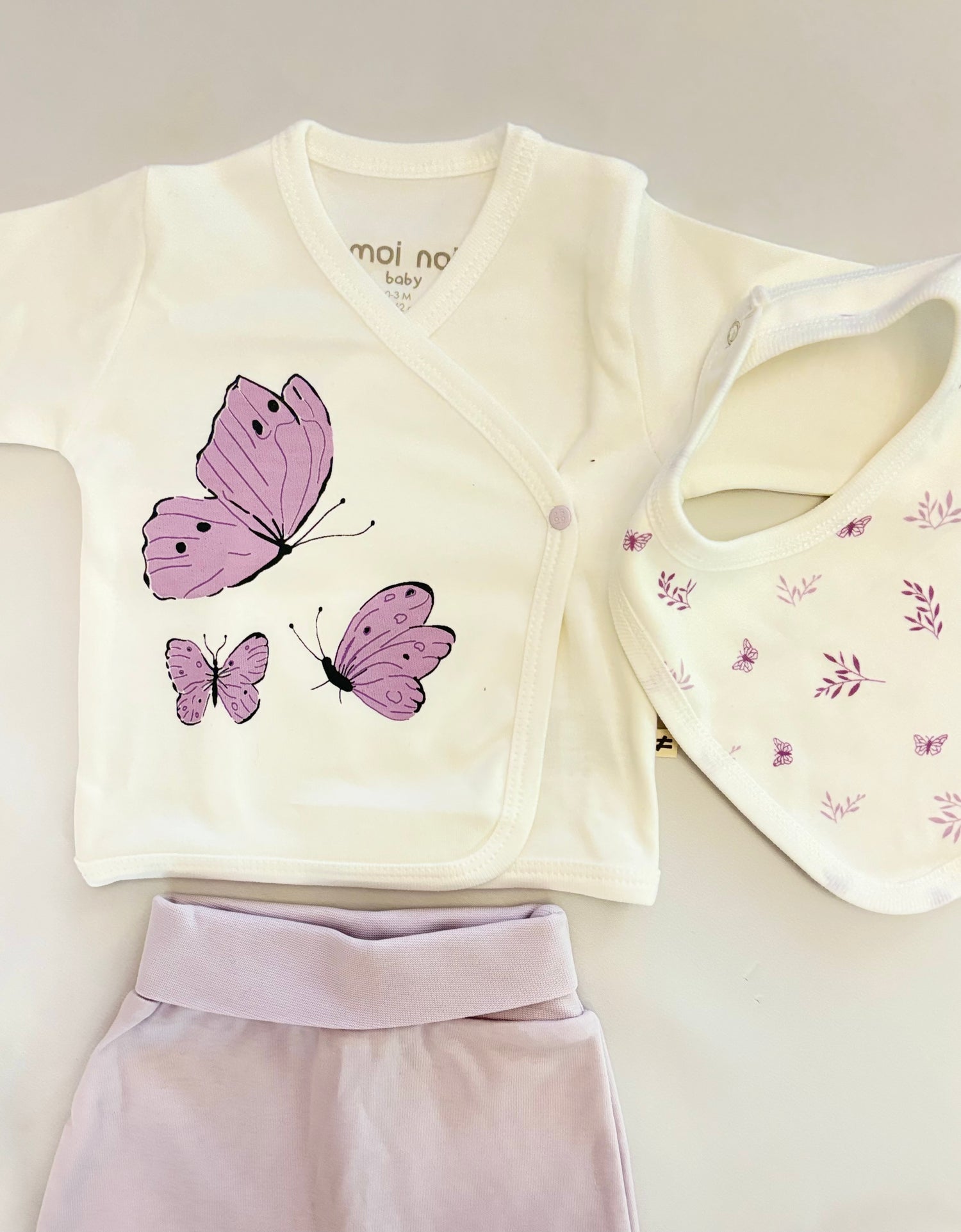 OEKO-TEX Certified, Organic, Baby Girl, Butterfly, 10-Piece Hospital Exit Set