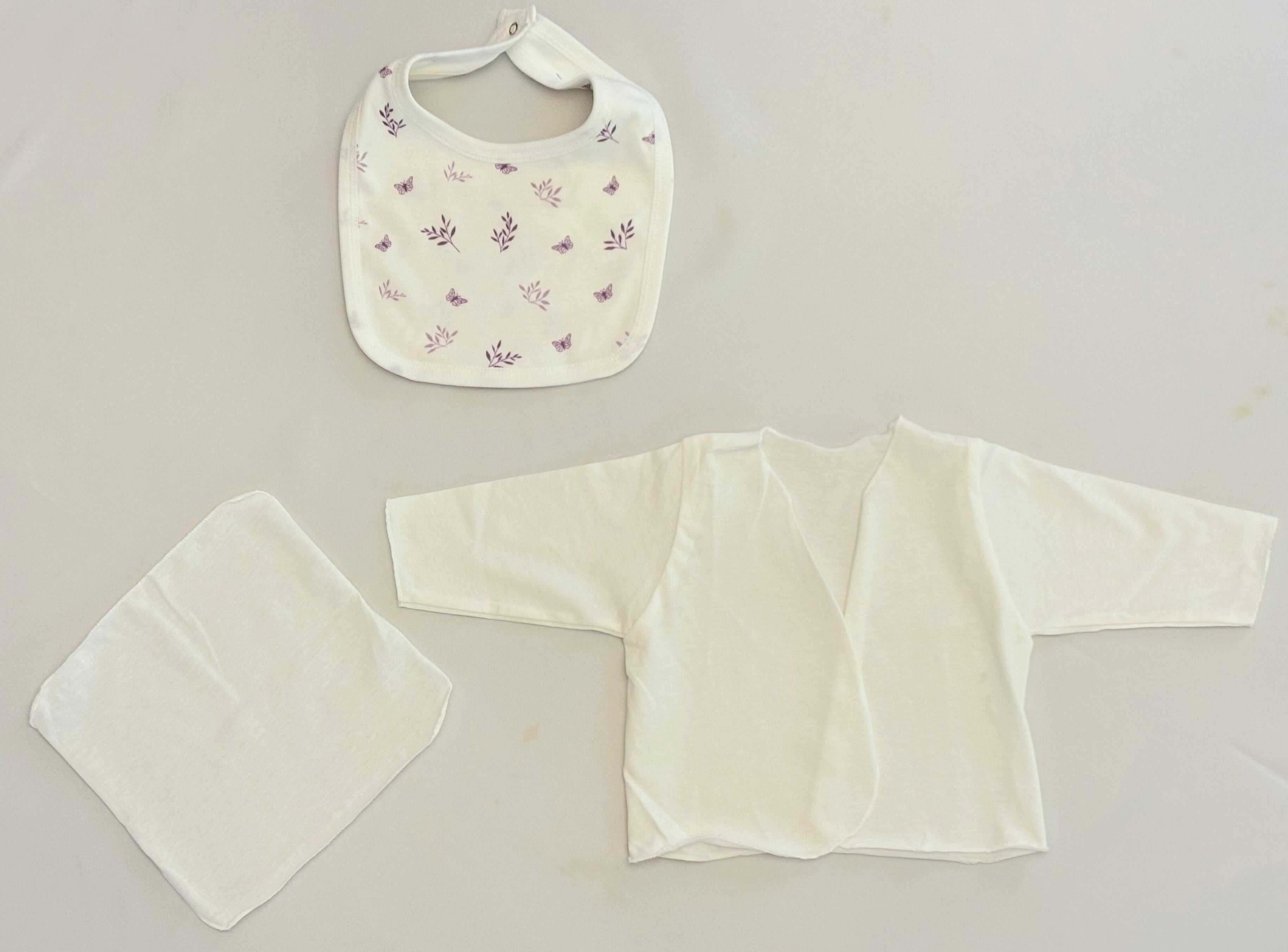 OEKO-TEX Certified, Organic, Baby Girl, Butterfly, 10-Piece Hospital Exit Set