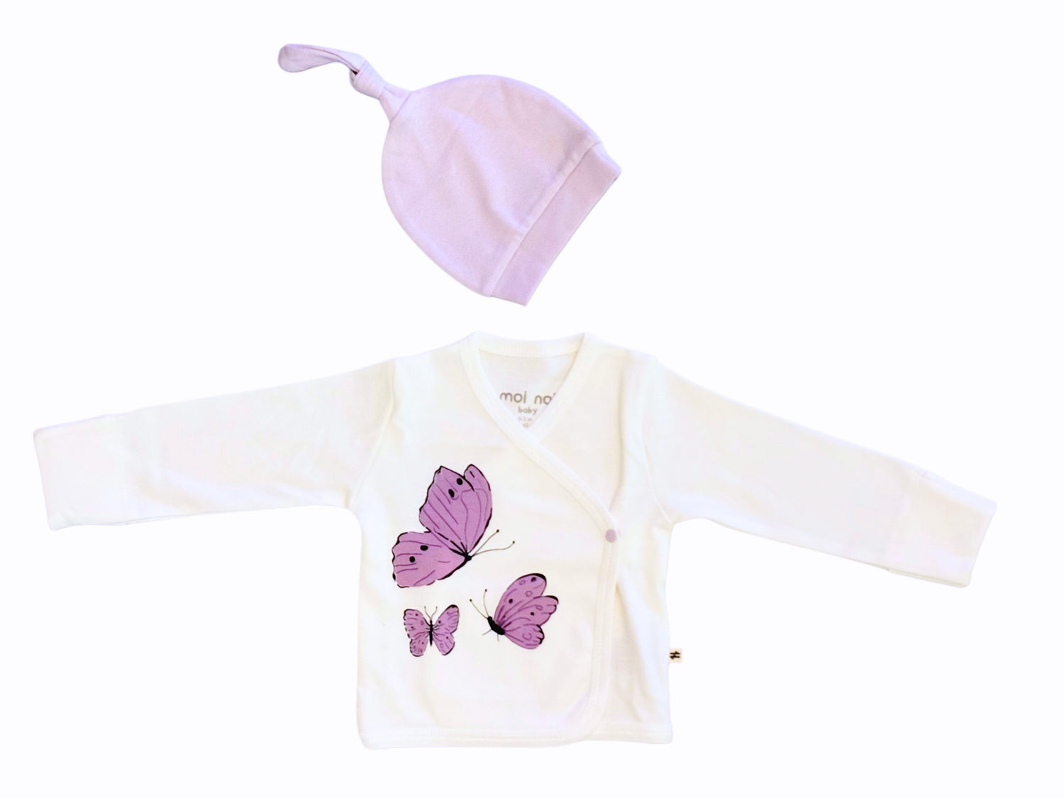 OEKO-TEX Sertifikalı, Organik, Kız Bebek,Kelebek,  10&