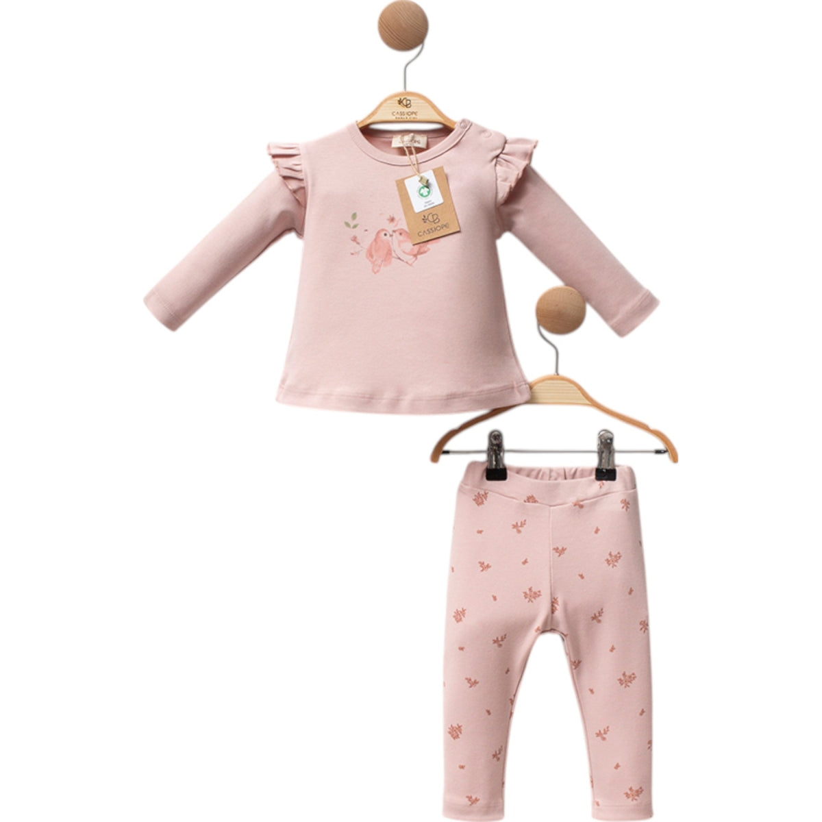 GOTS, Organik Kız Bebek Çiçekli 6-12 Ay 2&