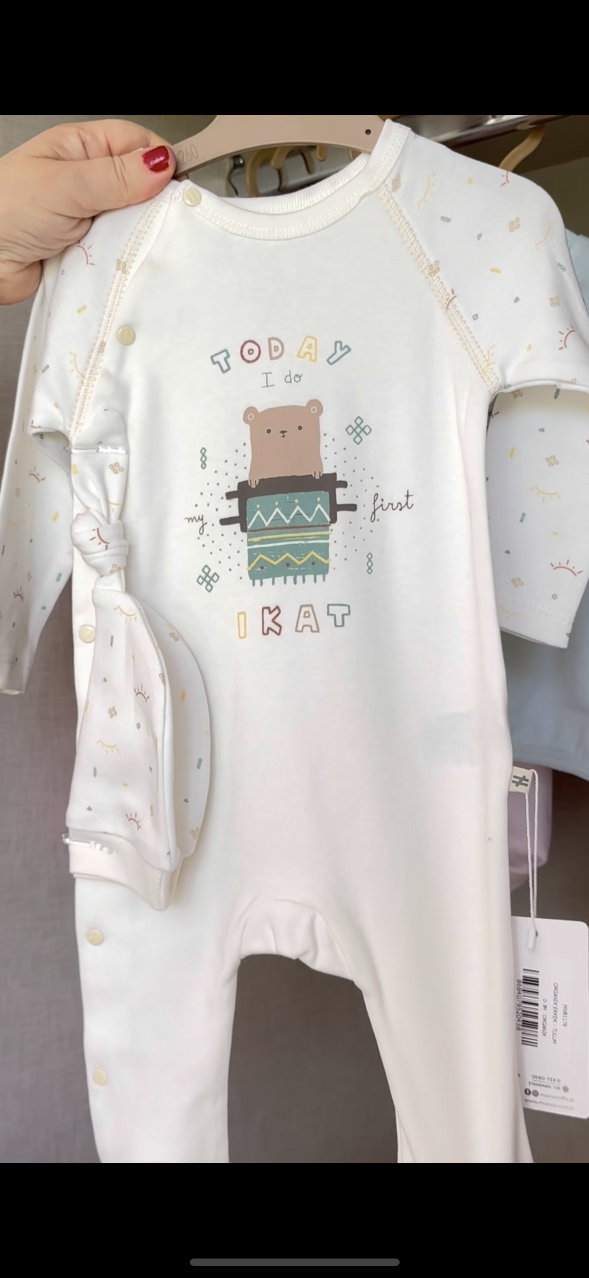 OEKO-TEX Certified, Organic Baby Boy Romper and Hat, 2-Piece Set, 0-6 Months
