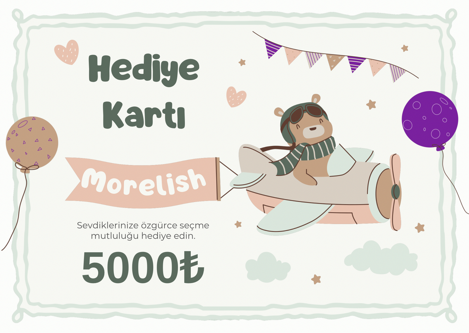 MORELISH HEDİYE KARTI - KARGO BEDAVA