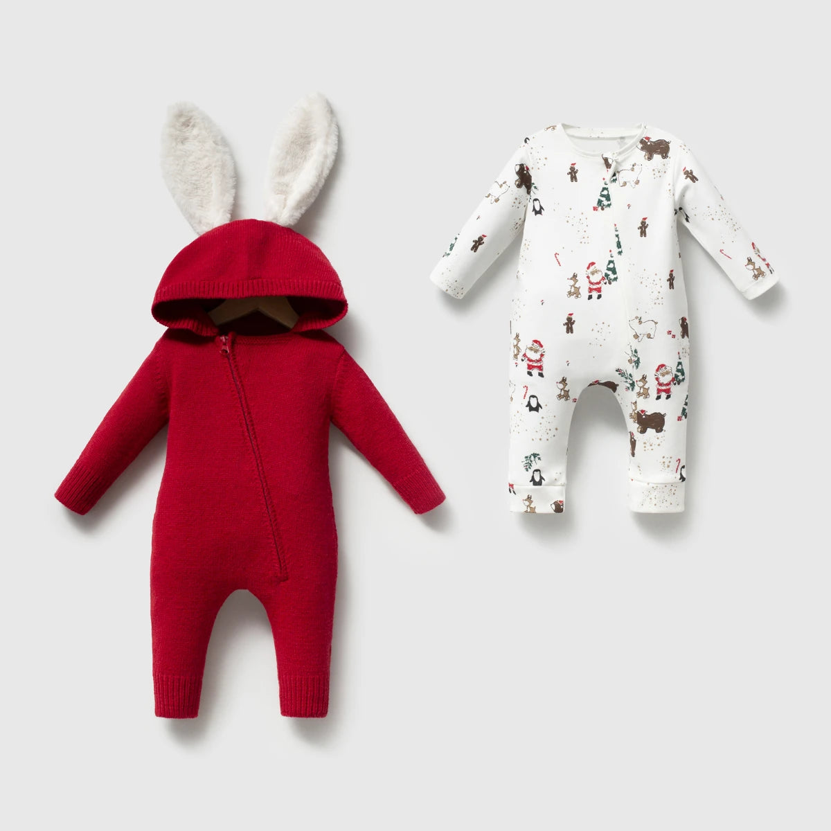 Yünlü, Triko, Tavşan Kulaklı, Unisex Bebek 2&
